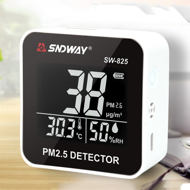 SNDWAY SW-825 Micro USB Charging Desktop Air Quality Real-time Purification Detector with HiD LED Screen, Support Alarm Prompt SNDWAY SW-825 Micro USB Charging Desktop Air Quality Real-time Purification Detector with HiD LED Screen, Support Alarm Prompt